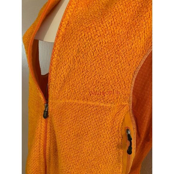 Patagonia Men's Vintage Fleece Vest Electic Orange  Size L - Picture 2 of 6